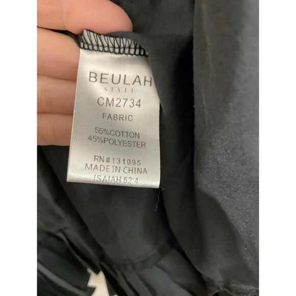 NWT Beulah CJ Asymmetrical Pleated Hem Detail Mini Shirt Dress Size Large - Picture 7 of 7